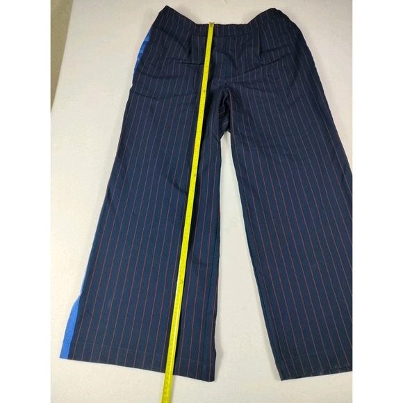 La Ligne Pants Women's 1X Multicolored Wide Leg Pin Strip Corpcore Professional - Picture 8 of 13